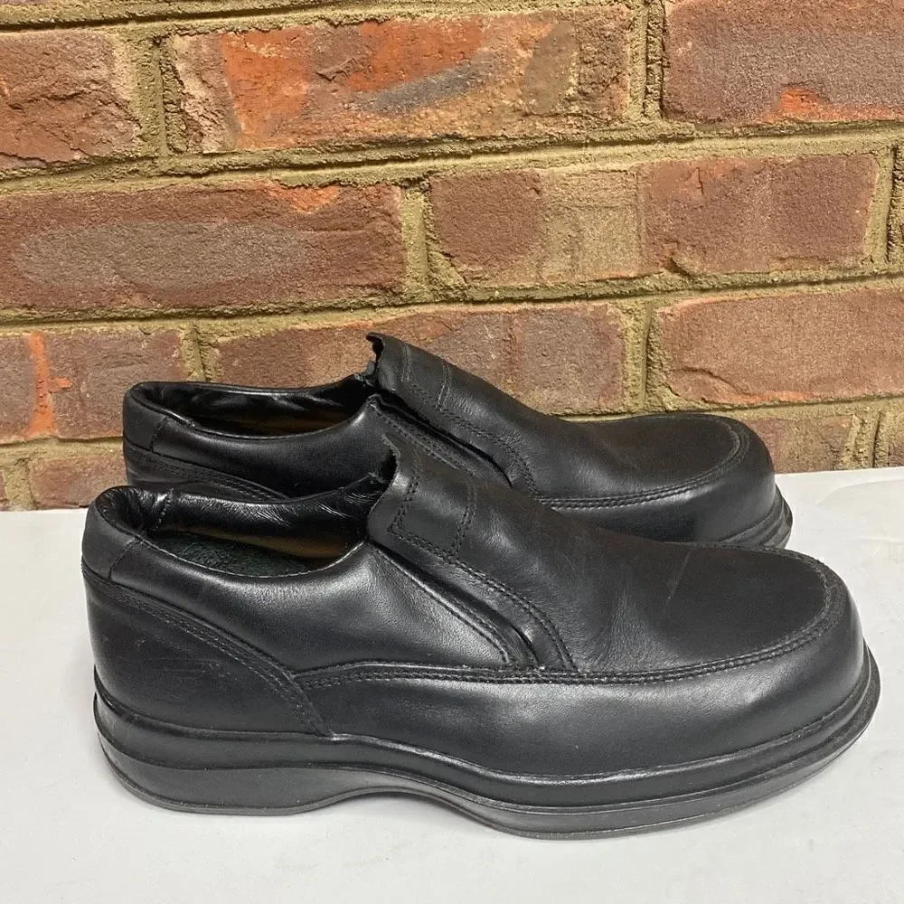 RED WING Steel Toe Slip-On Electrical Hazard Black Leather Loafer Size 8